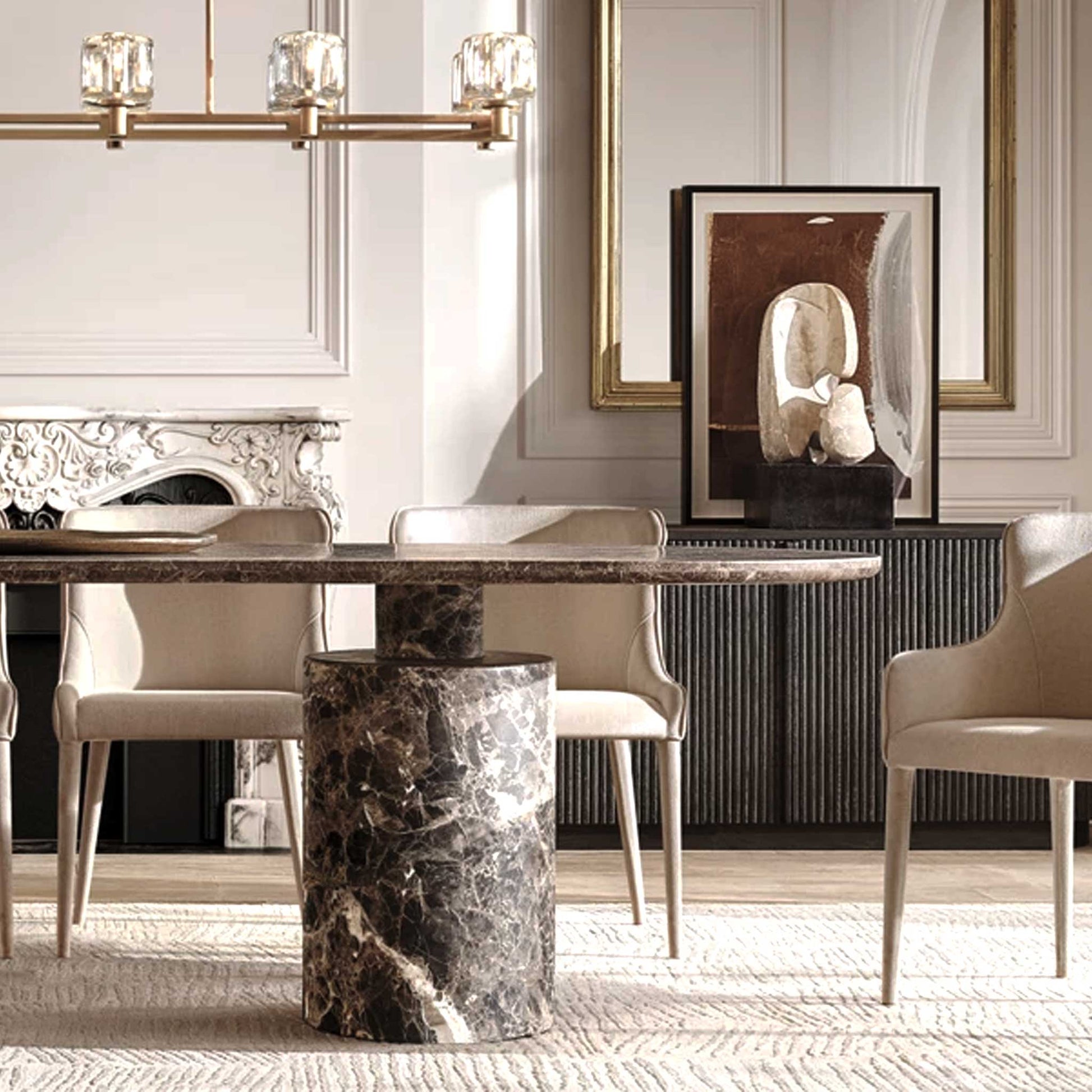 Ira Marble Table  | IONS DESIGN | RH | Dubai | UAE