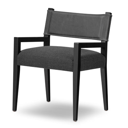 Iza Modern Leather Back Dining Armchair - IONS DESIGN | Dubai | UAE 