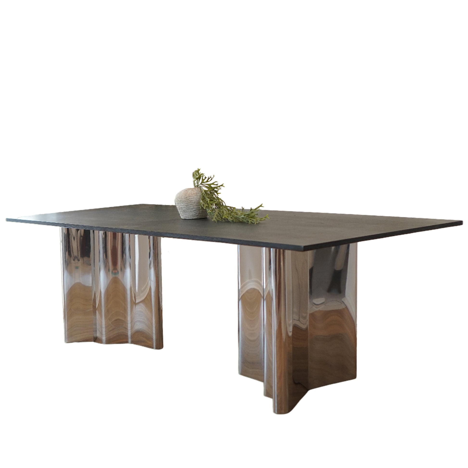 Jam Rectangular Dining Table with Wooden top - IONS DESIGN | Dubai | UAE 