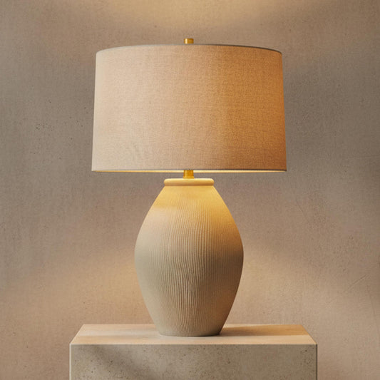 Kat Table Lamp Linen Shade  | IONS DESIGN | Dubai | UAE