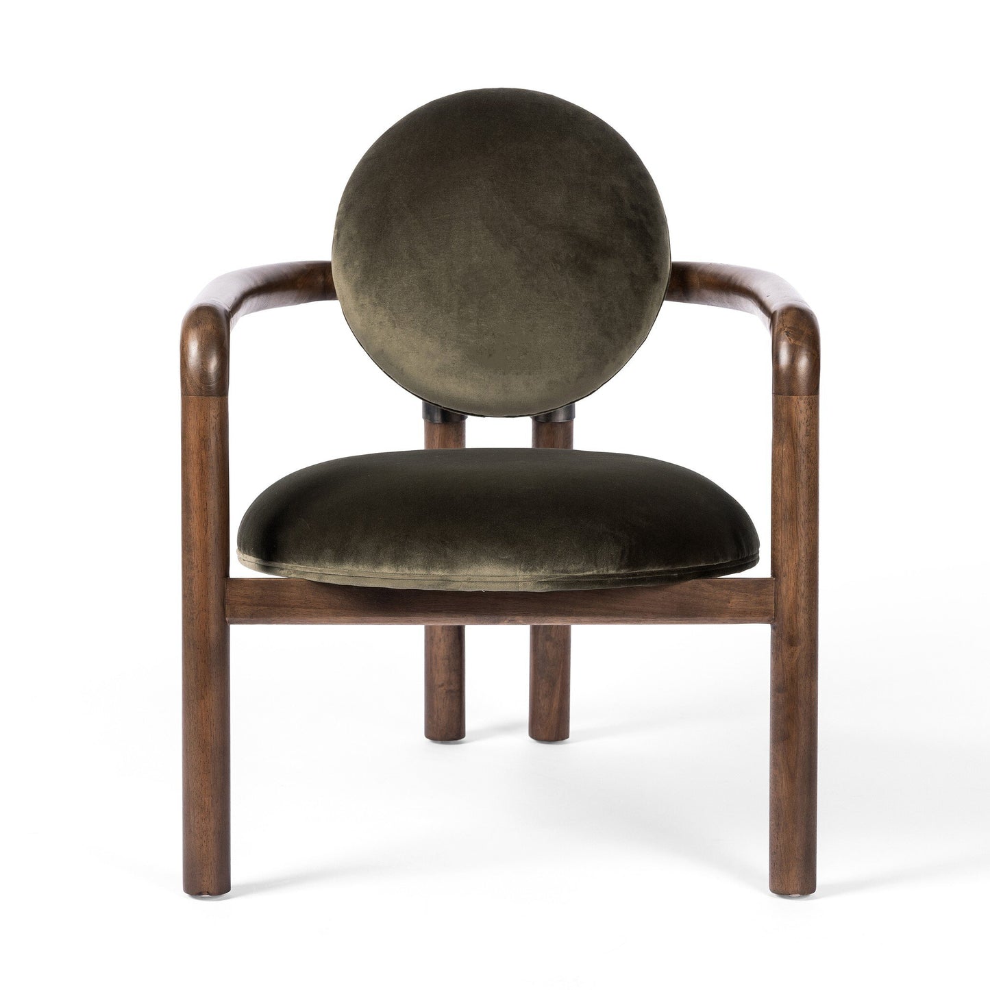 Kat Velvet wood Modern Armchair - IONS DESIGN | Dubai | UAE 