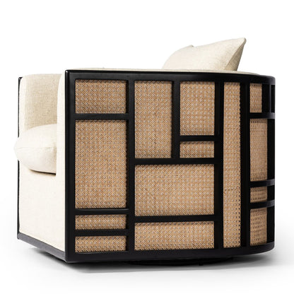 Kev Swivel Upholstered Chair - IONS DESIGN | Dubai | UAE 