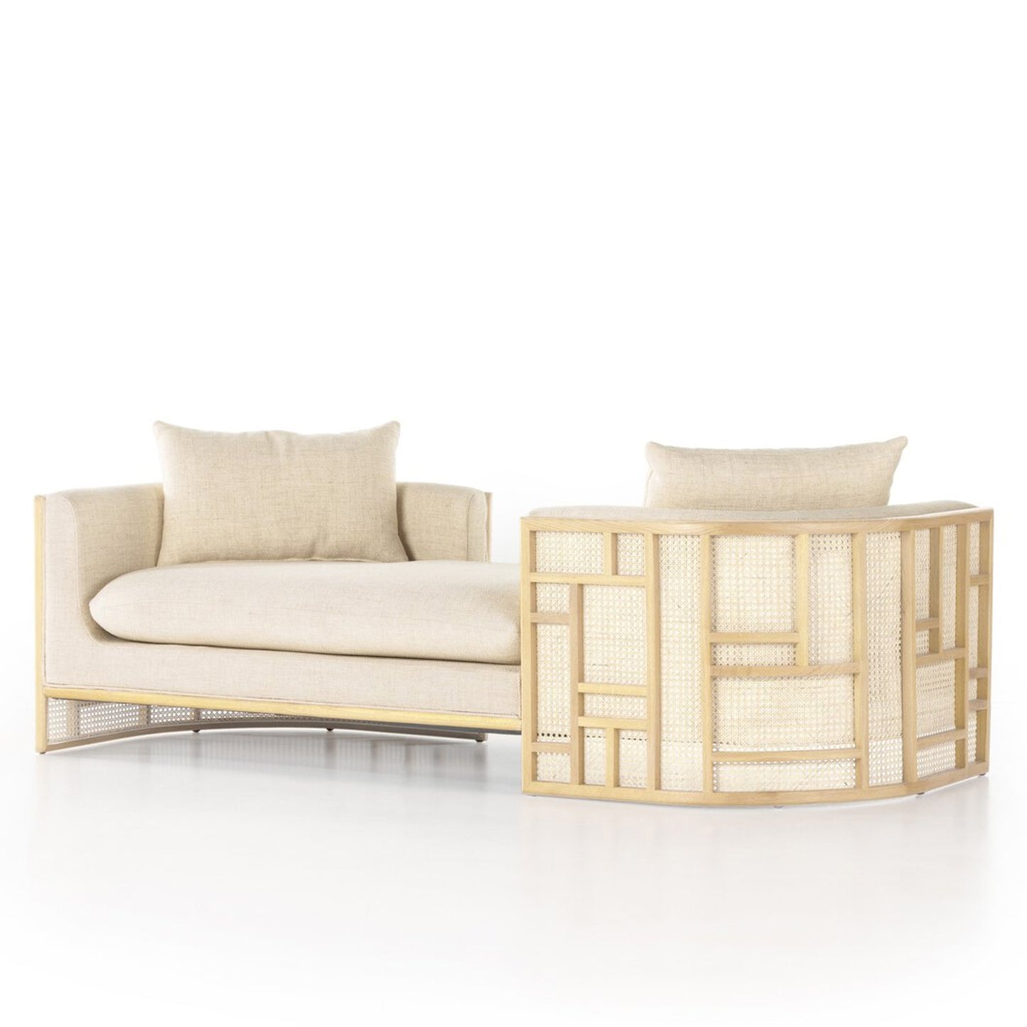 Kev Upholstered Chaise Lounge - IONS DESIGN | Dubai | UAE 