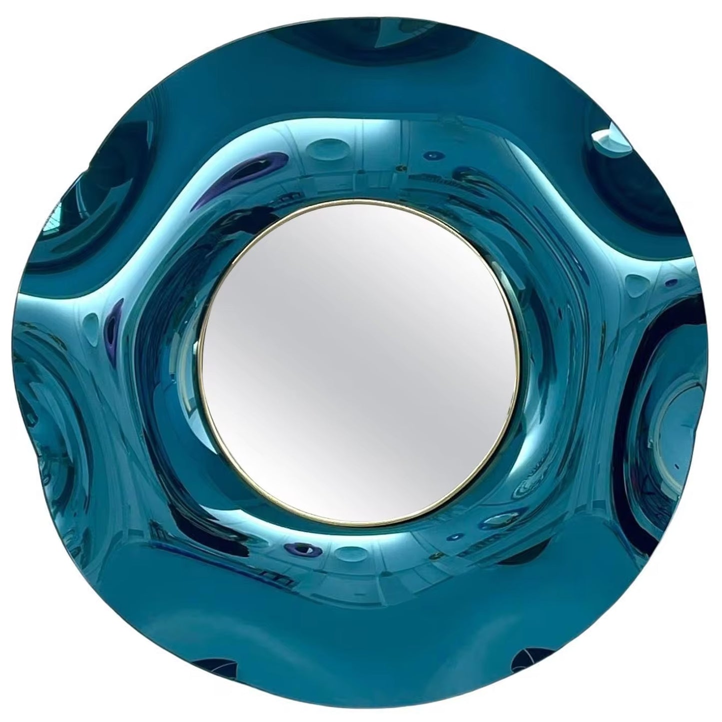 Kia Round Wall Mirror – Sculptural Metal Frame - IONS DESIGN | Dubai | UAE 