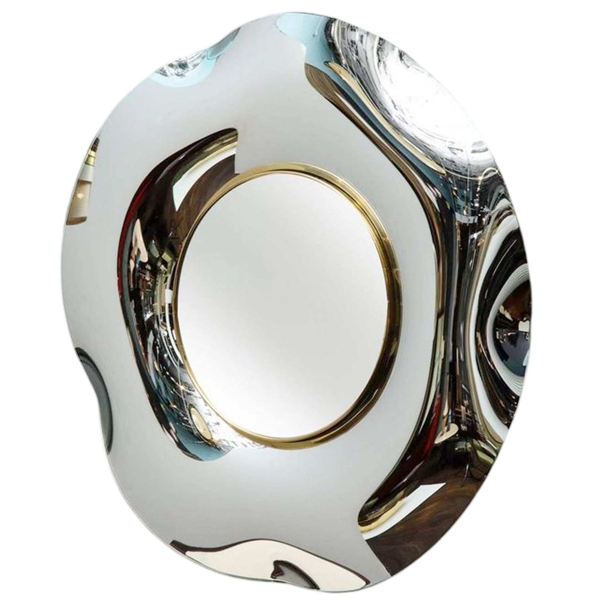 Kia Round Wall Mirror – Sculptural Metal Frame - IONS DESIGN | Dubai | UAE 