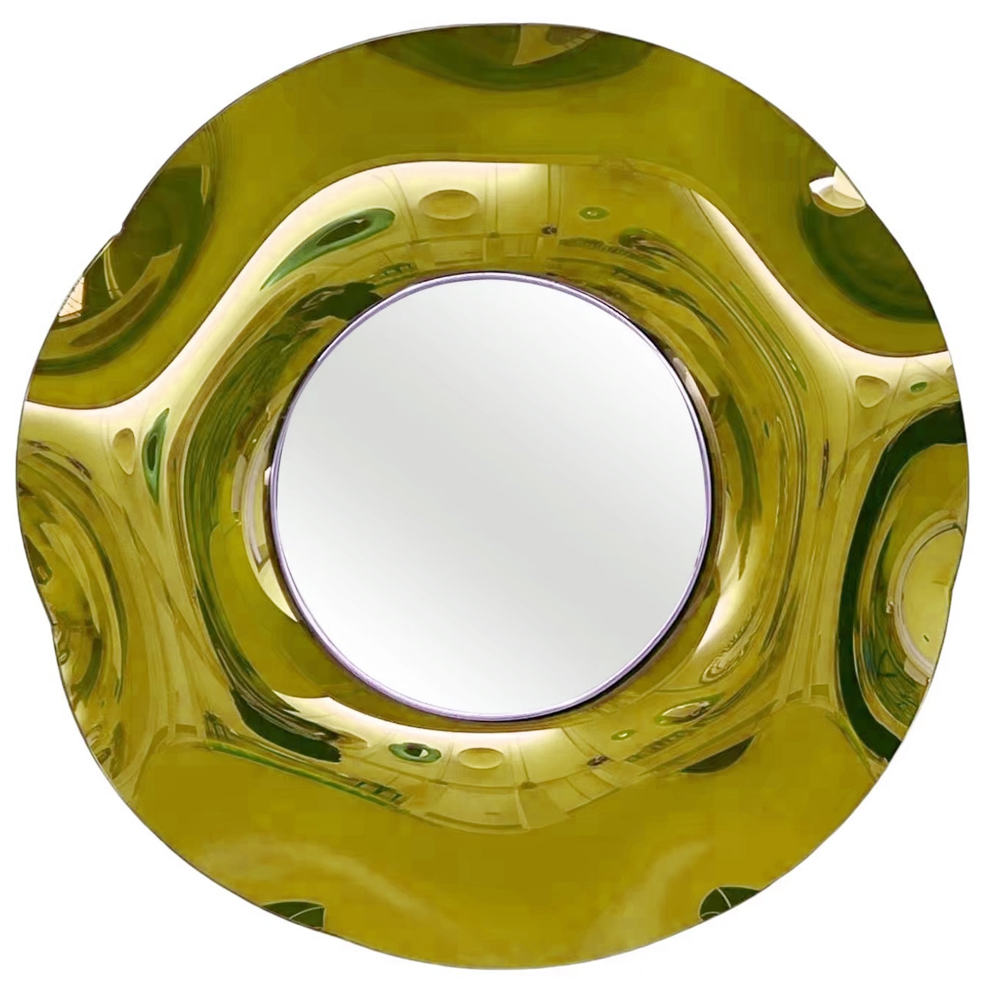 Kia Round Wall Mirror – Sculptural Metal Frame - IONS DESIGN | Dubai | UAE 