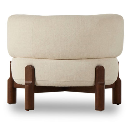 Koa Accent Chair with Wood Base - IONS DESIGN