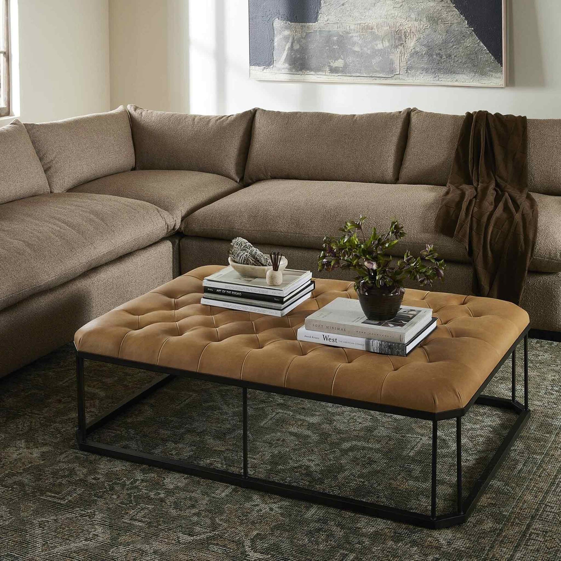 Leather Ottoman | IONS DESIGN | Dubai | UAE