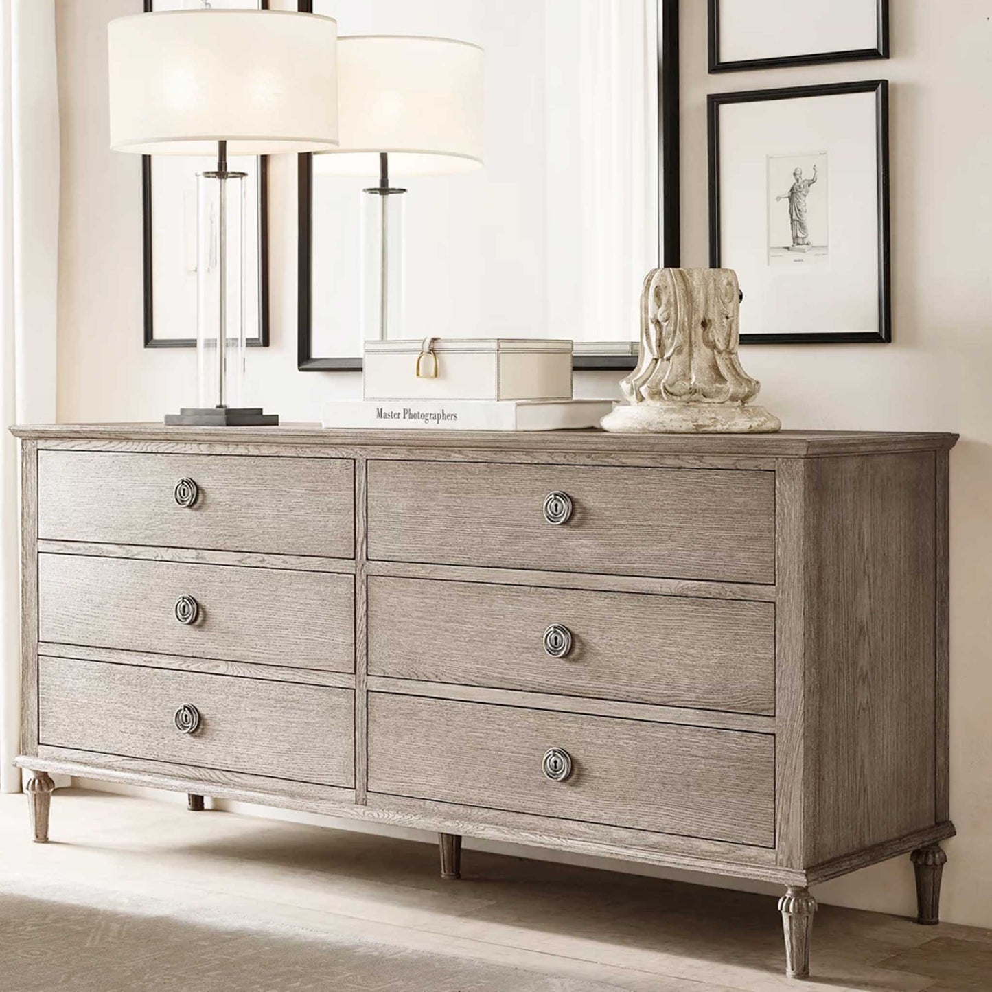 Lex Gray Chest Of Drawers  | IONS DESIGN | RH | Dubai | UAE