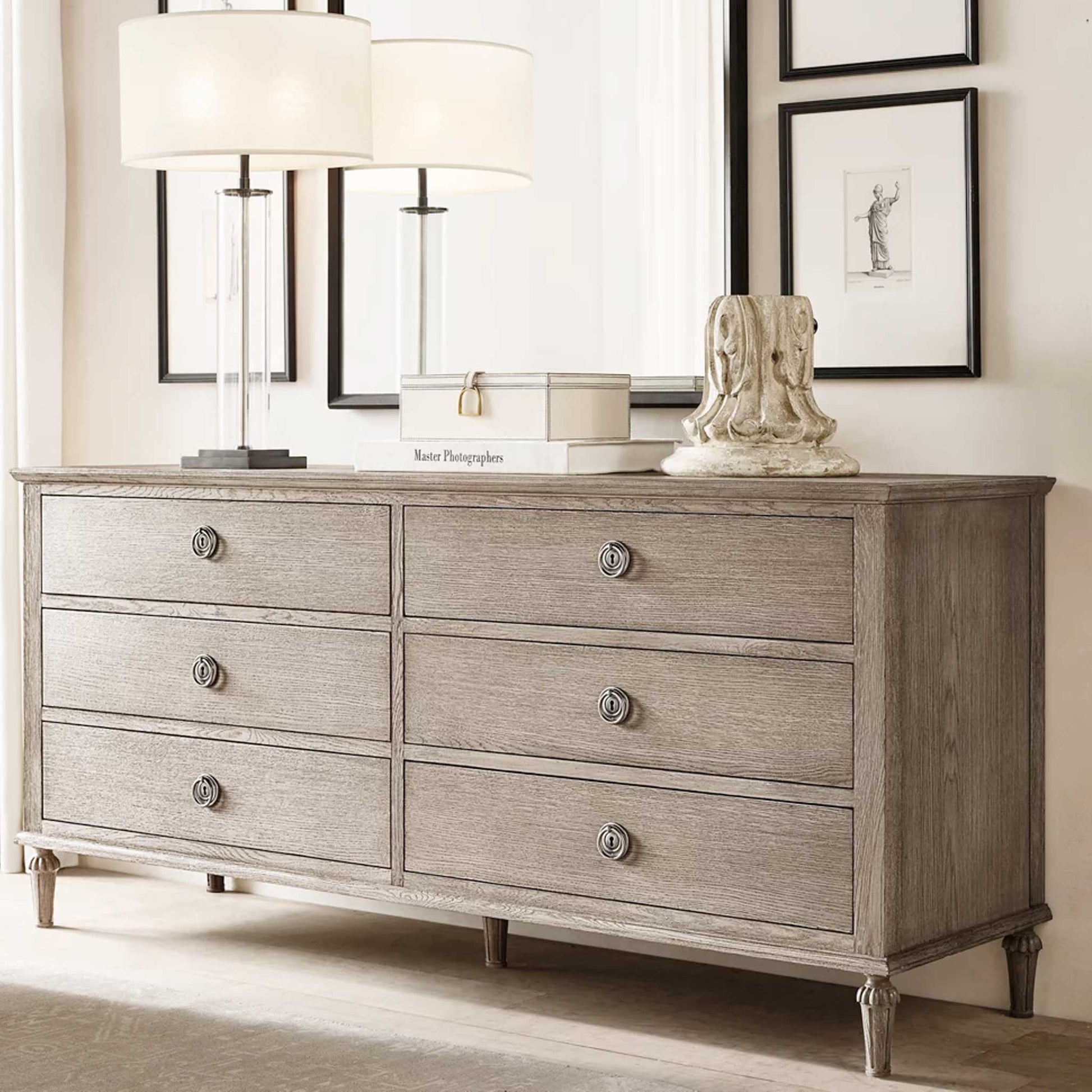 Lex Gray Chest Of Drawers  | IONS DESIGN | RH | Dubai | UAE