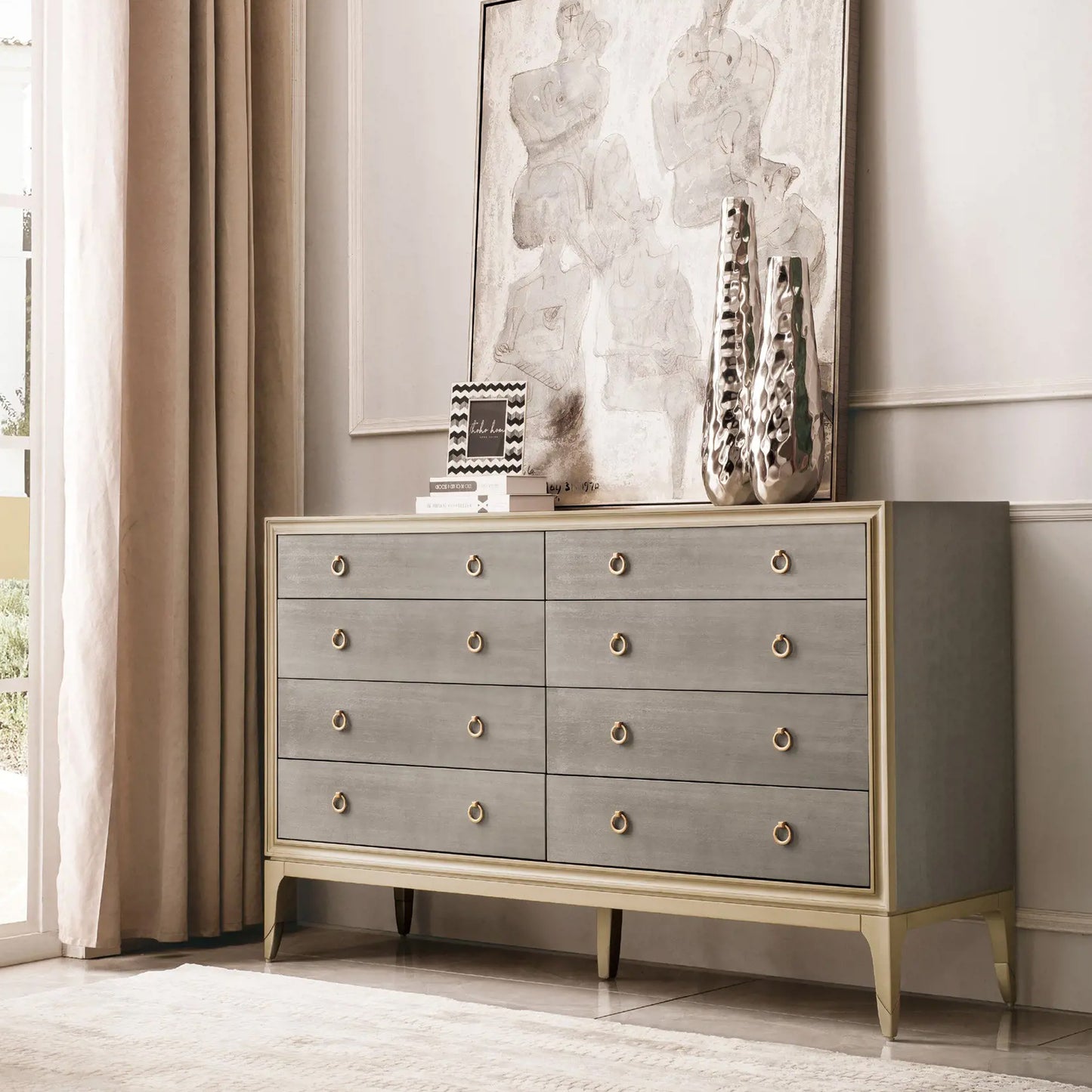 Lex Gray Chest Of Drawers - IONS DESIGN | Dubai | UAE 