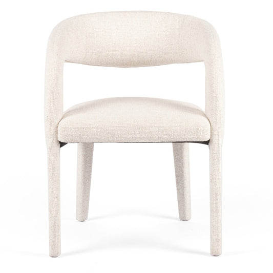 Liv Dining Chair Linen Off White Upholstery