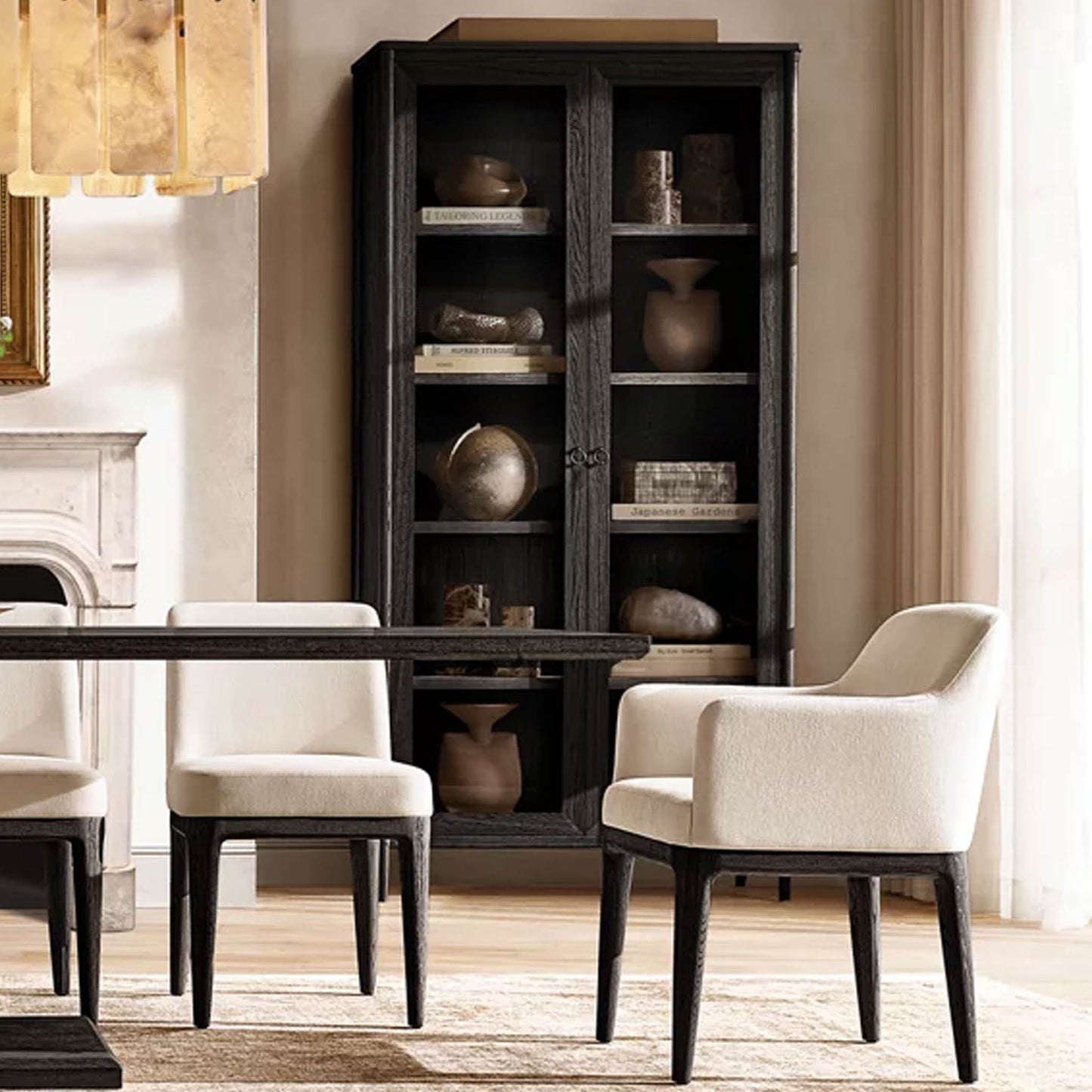 Lua Dining Chair with Armrest  | IONS DESIGN | RH | Dubai | UAE