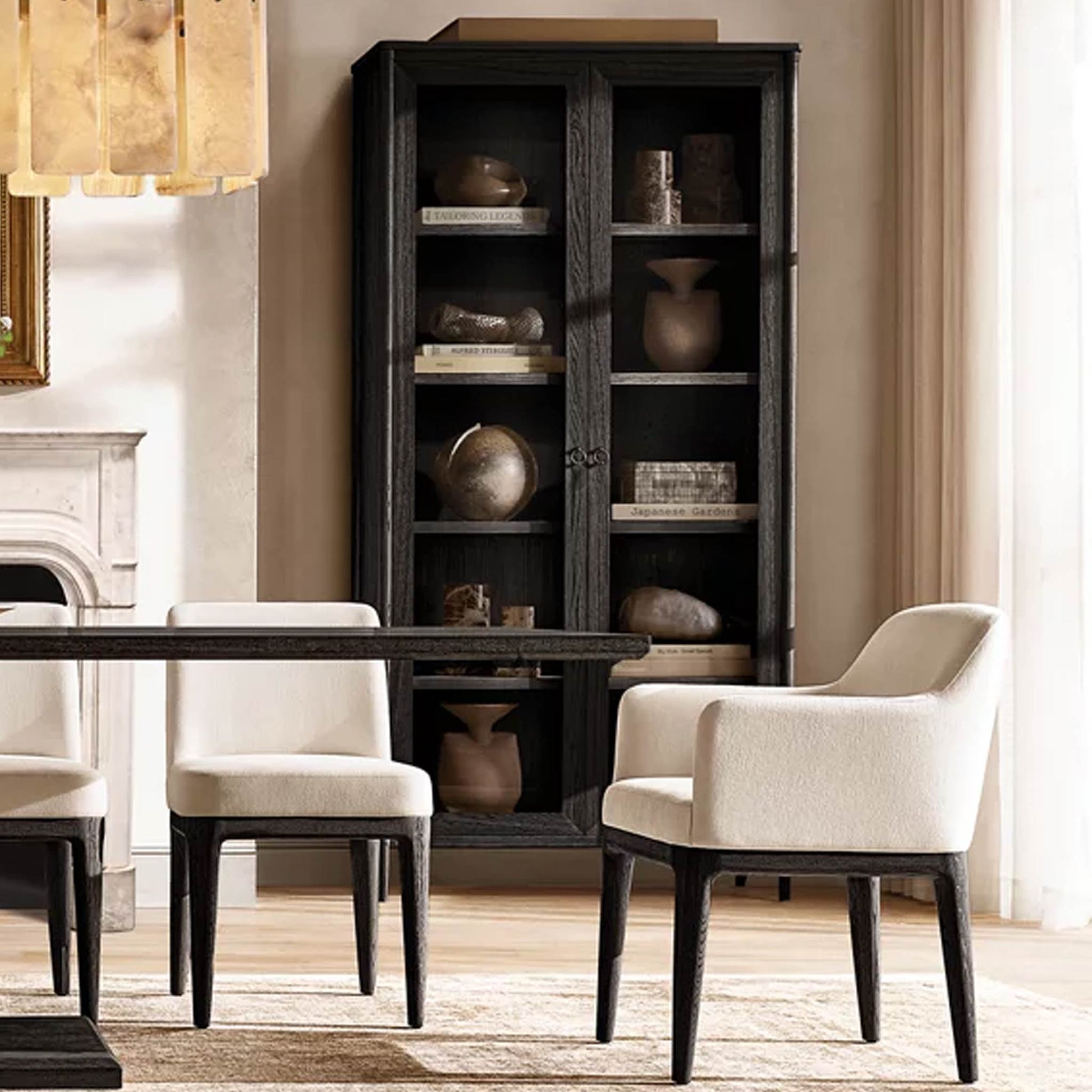 Lua Dining Chair with Armrest  | IONS DESIGN | RH | Dubai | UAE