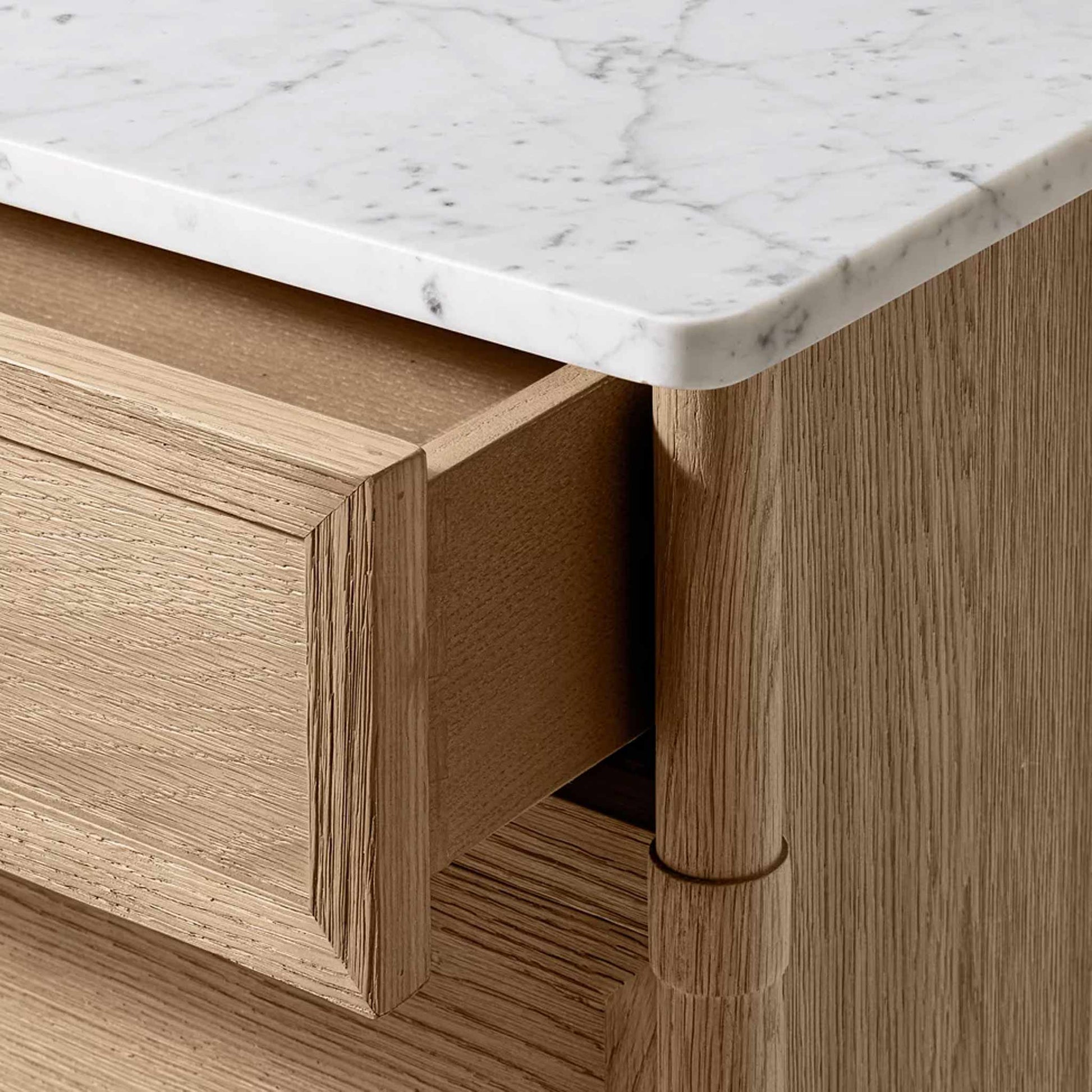 Mat Nightstand With Drawers  | IONS DESIGN | RH | Dubai | UAE