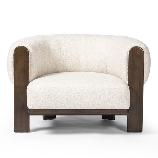 Mori Fabric Armchair  with  Wood Frame - IONS DESIGN | Dubai | UAE 