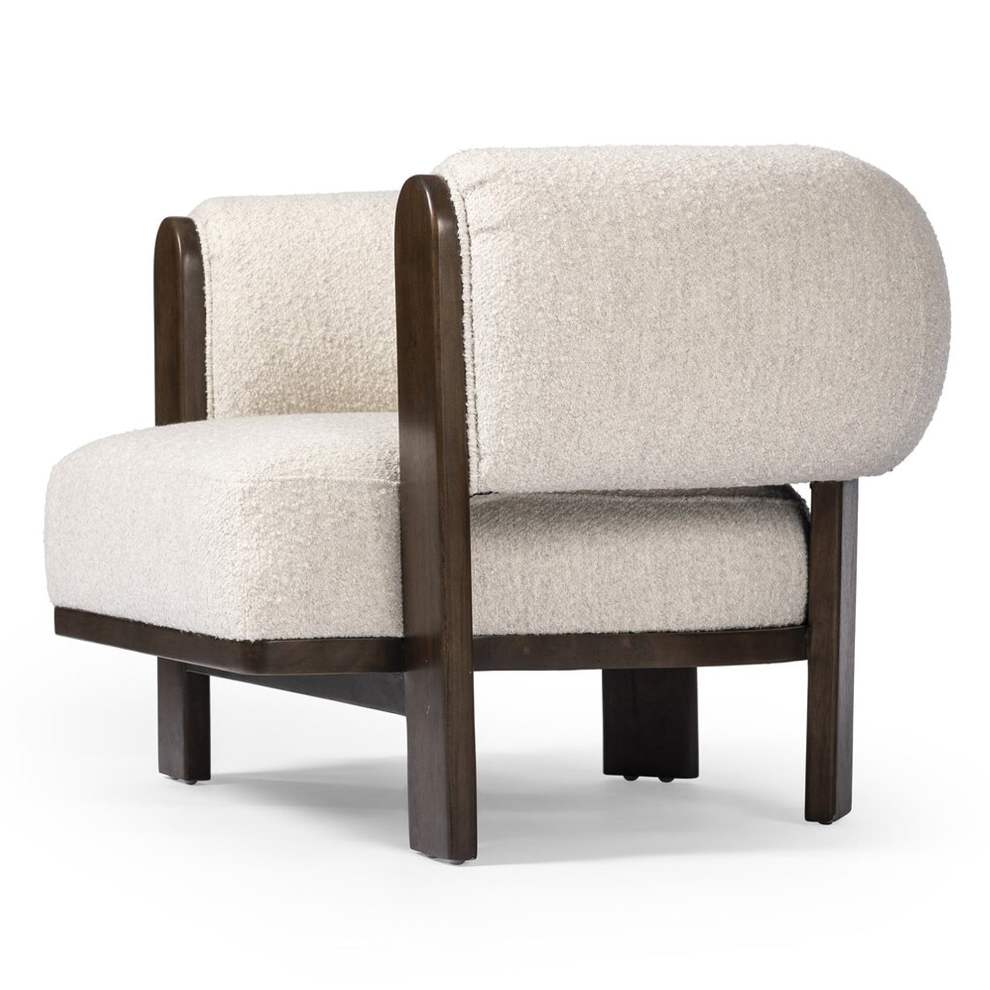 Mori Fabric Armchair  with  Wood Frame - IONS DESIGN
