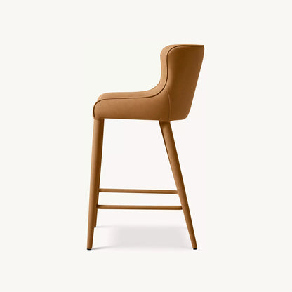 Nic Leather Counter Stool  | IONS DESIGN | RH | Dubai | UAE