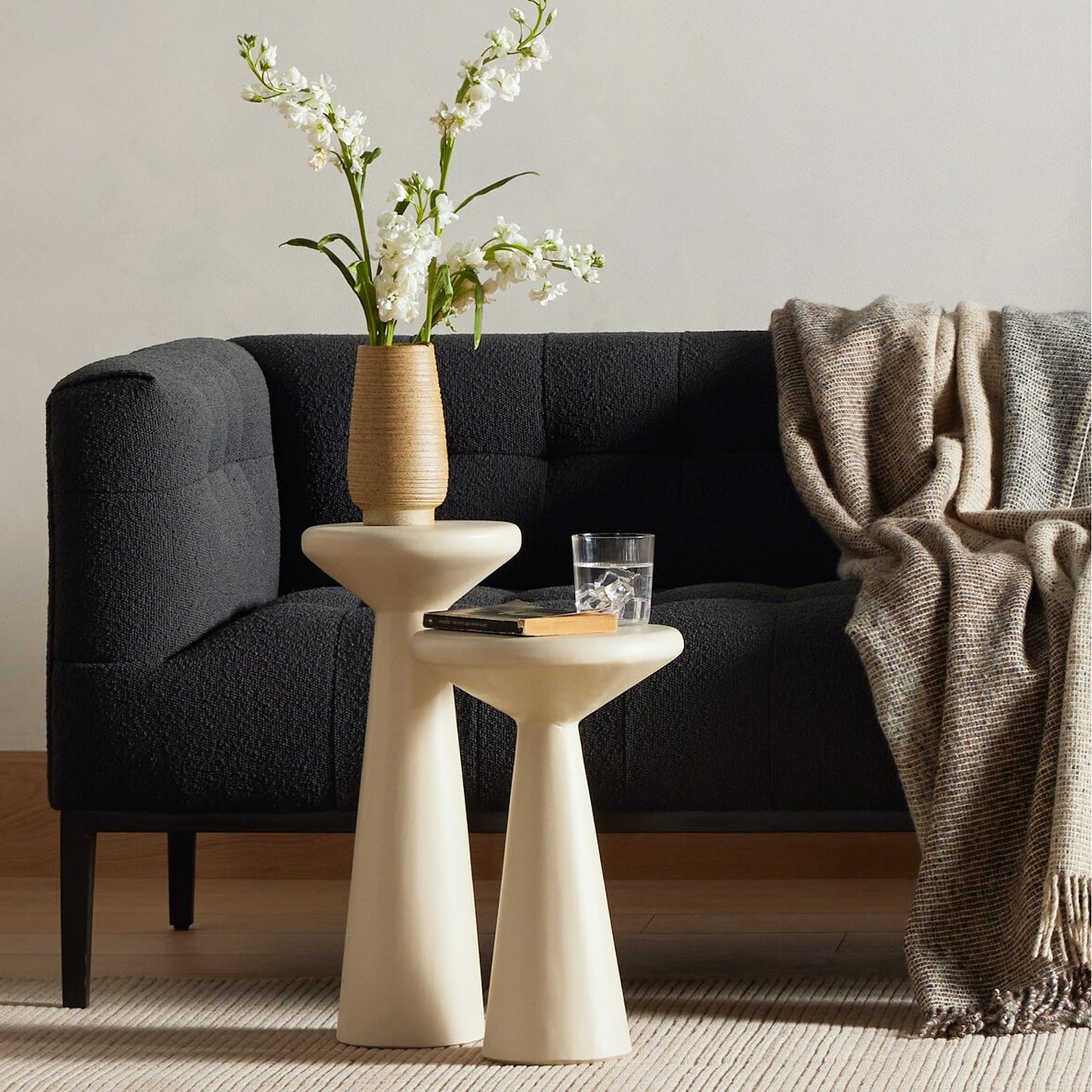 Obi Concrete End Table – Set of 2 - IONS DESIGN | Dubai | UAE 