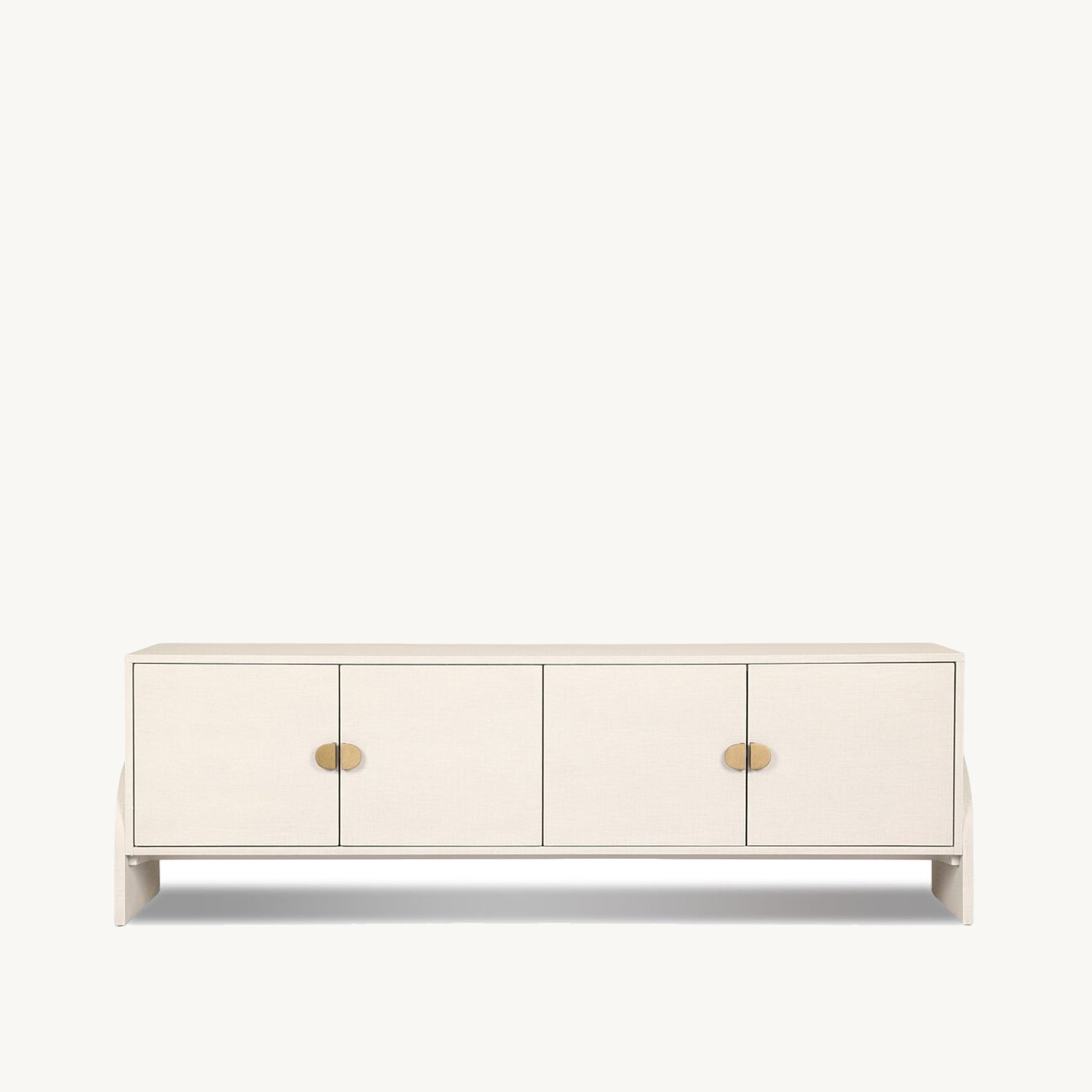 Raj White Media Cabinet  | IONS DESIGN | Dubai | UAE
