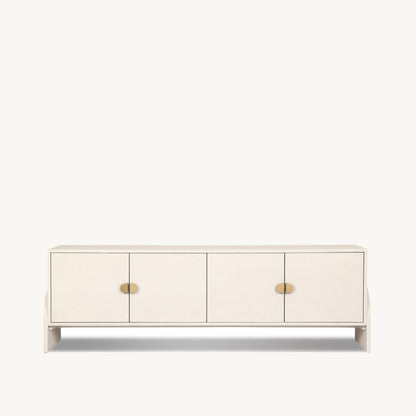 Raj White Media Cabinet  | IONS DESIGN | Dubai | UAE