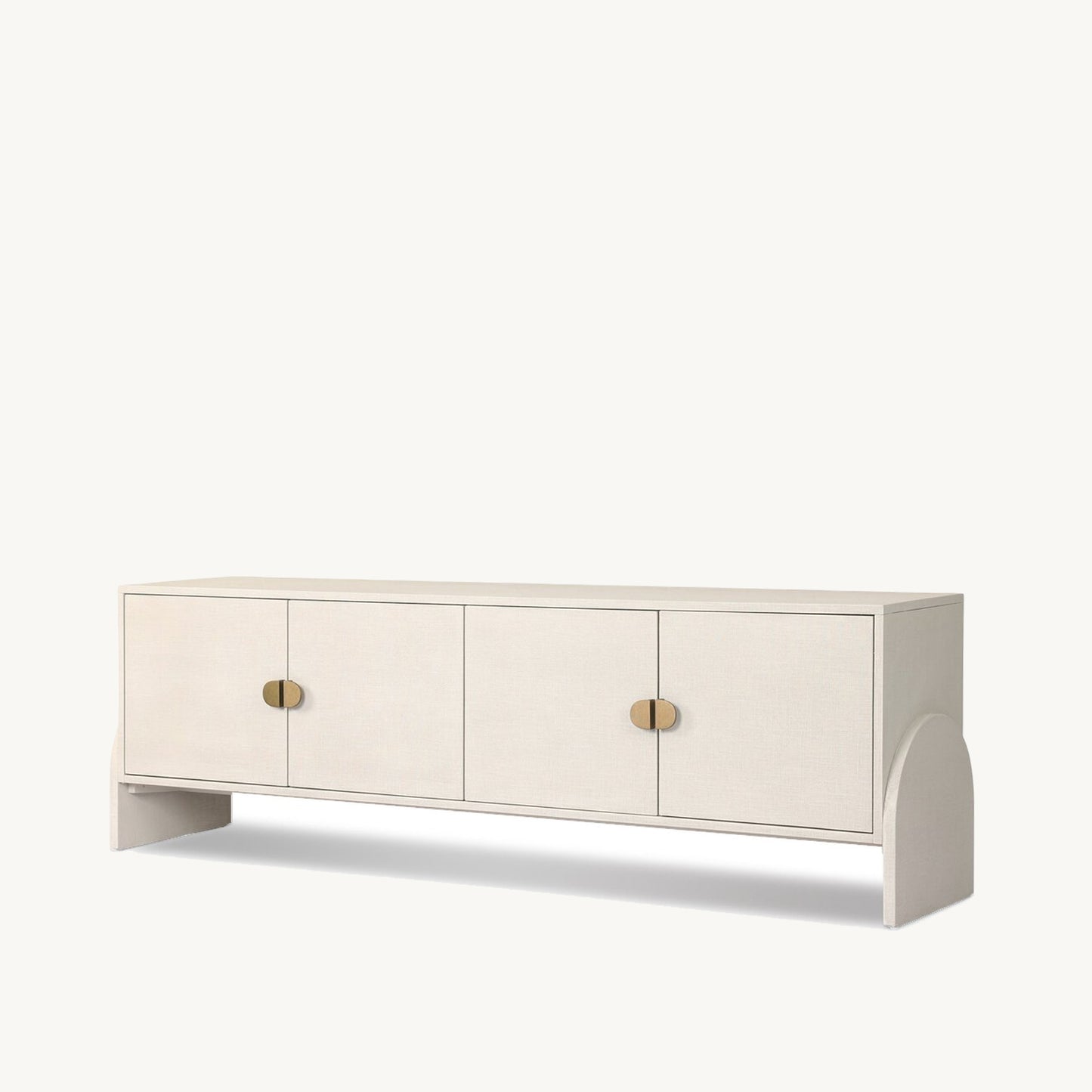 Raj White Media Cabinet  | IONS DESIGN | Dubai | UAE