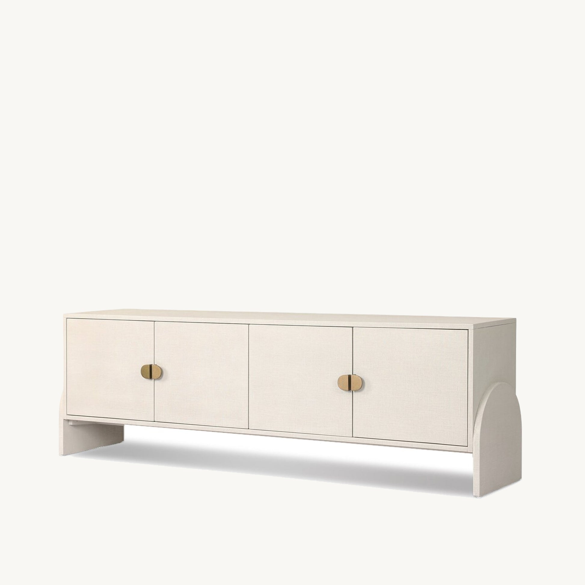 Raj White Media Cabinet  | IONS DESIGN | Dubai | UAE