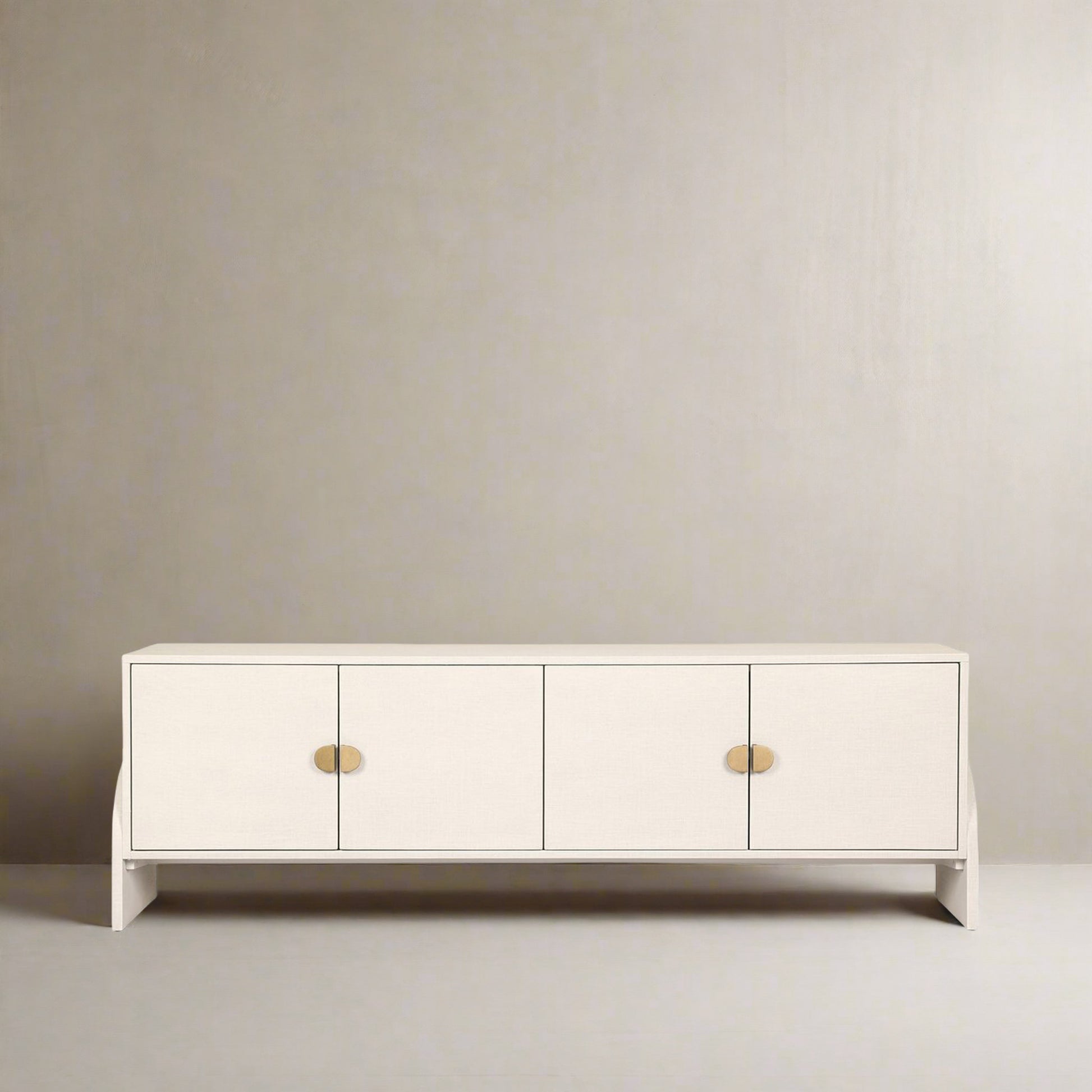 Raj White Media Cabinet  | IONS DESIGN | Dubai | UAE