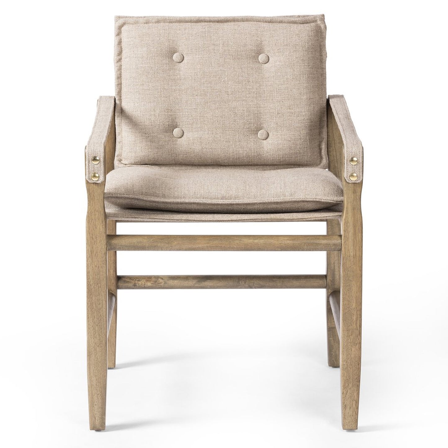 Ram Dining Armchair with Solid Wood Frame