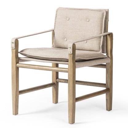 Ram Dining Armchair with Solid Wood Frame