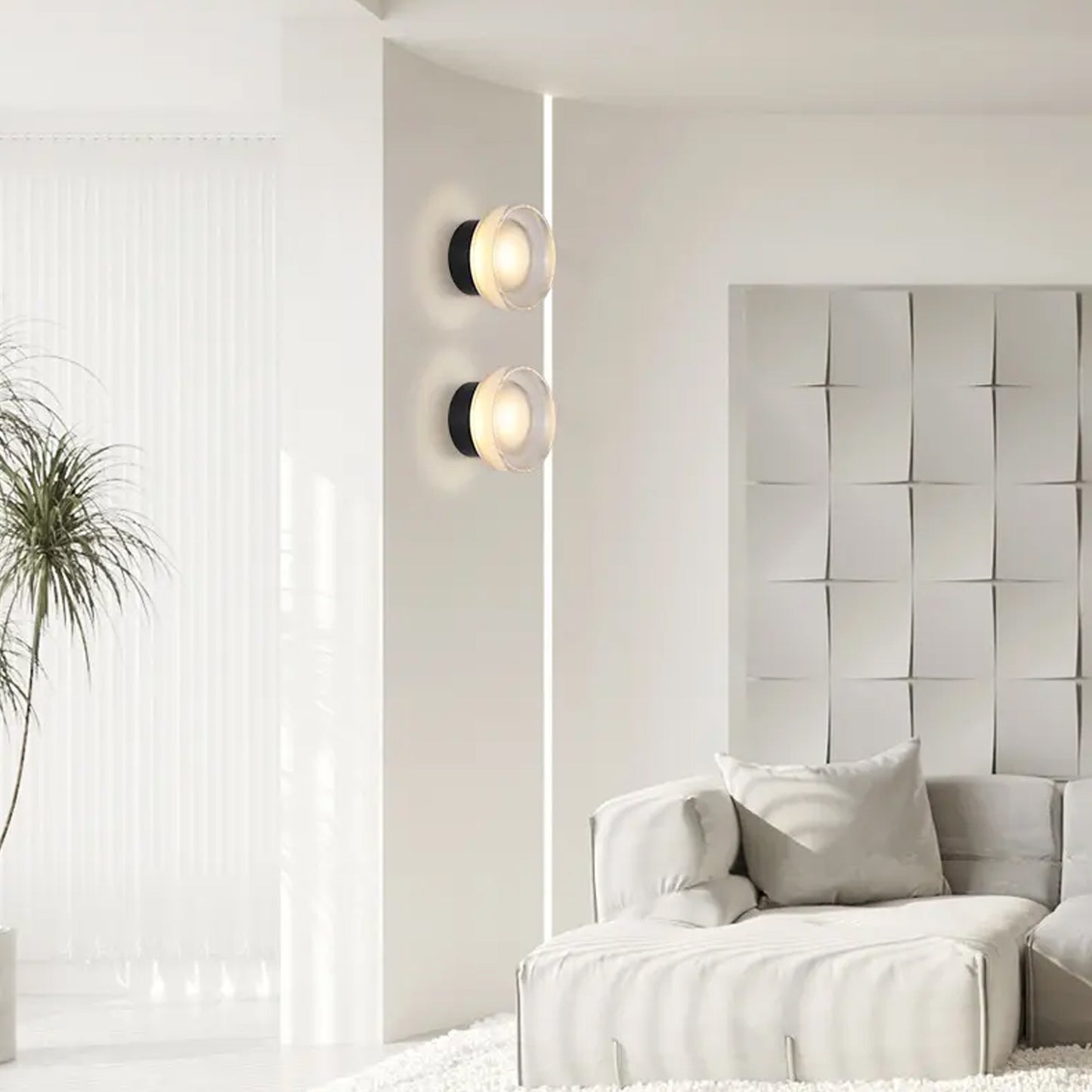 Jia Round Glass Wall Light - IONS DESIGN | Dubai | UAE 