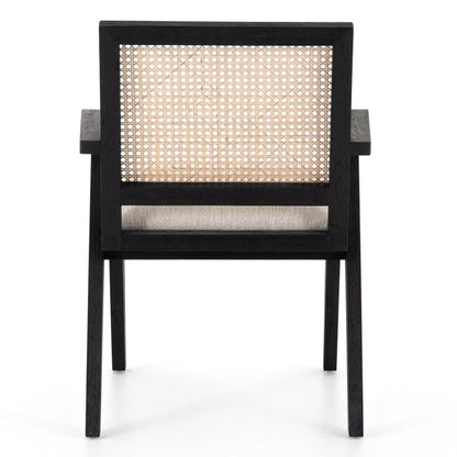 Ros Cane Back  Dining Chair with Armrest