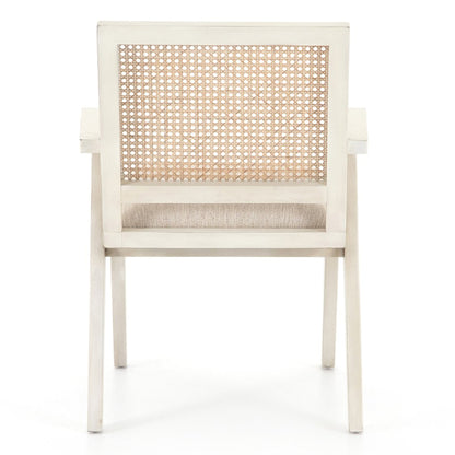 Ros Cane Back  Dining Chair with Armrest