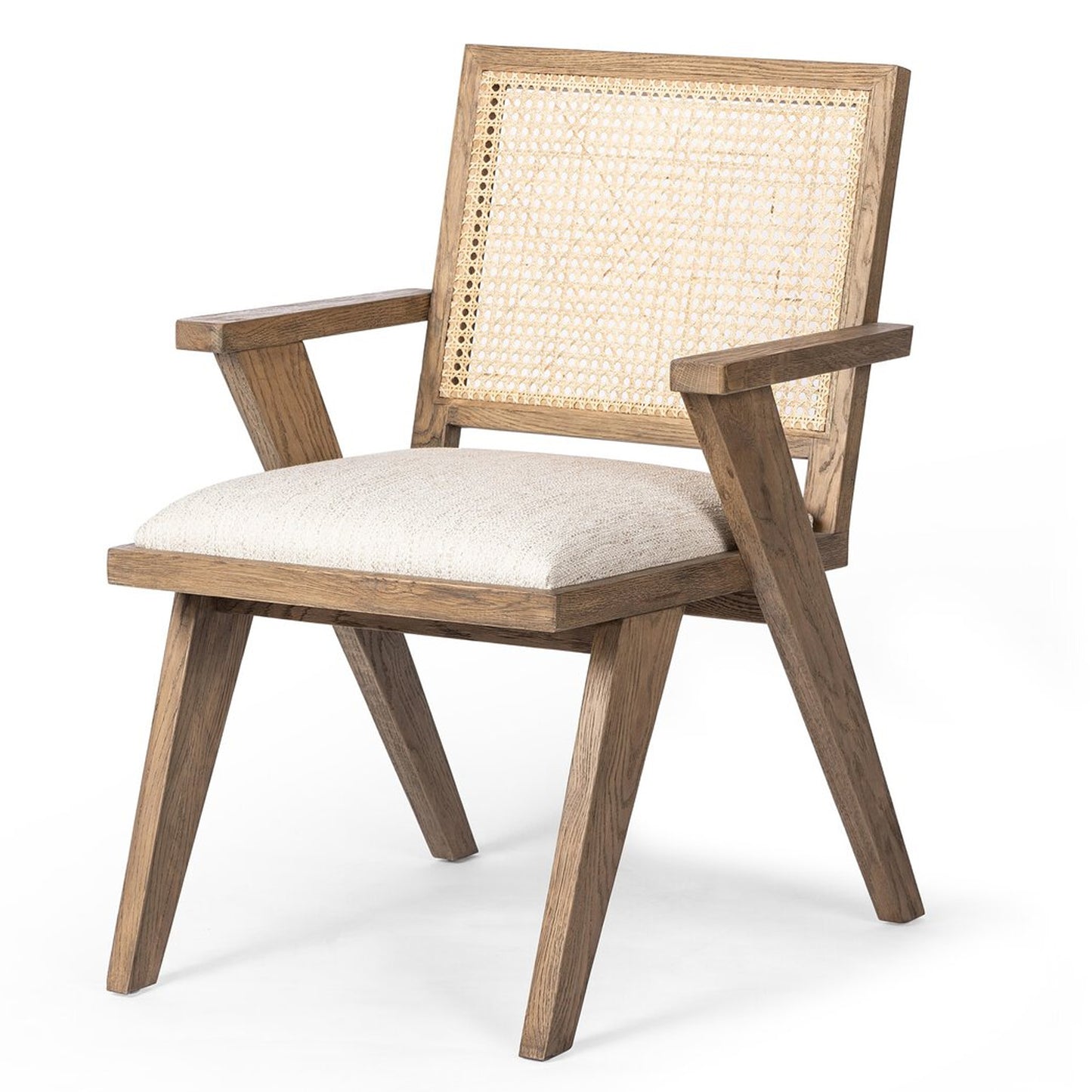 Ros Cane Back  Dining Chair with Armrest