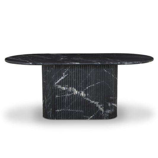 Sam Marble Dining Table  –  Oval-Shaped