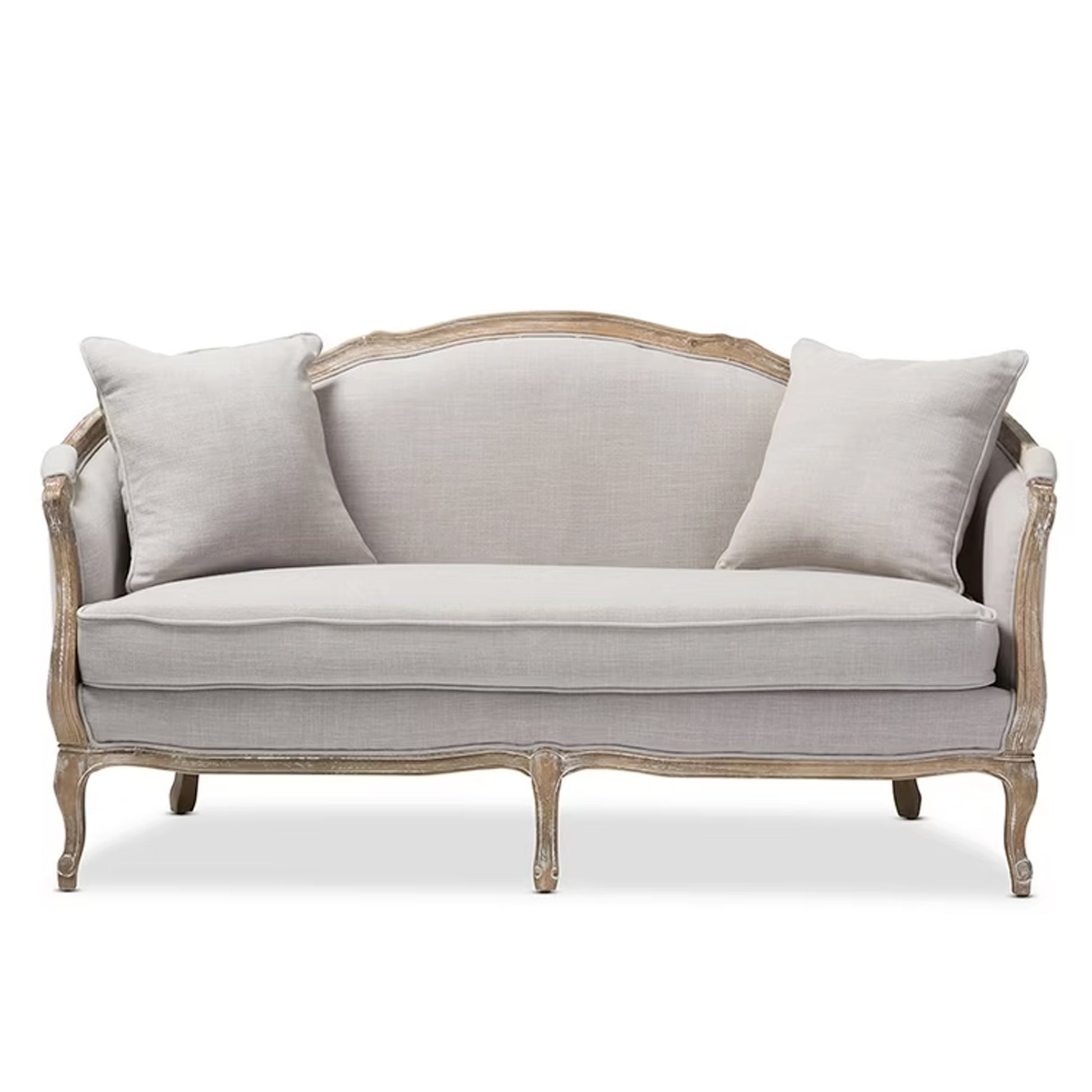 Syd Classic Gray Fabric Upholstered Sofa - IONS DESIGN | Dubai | UAE 