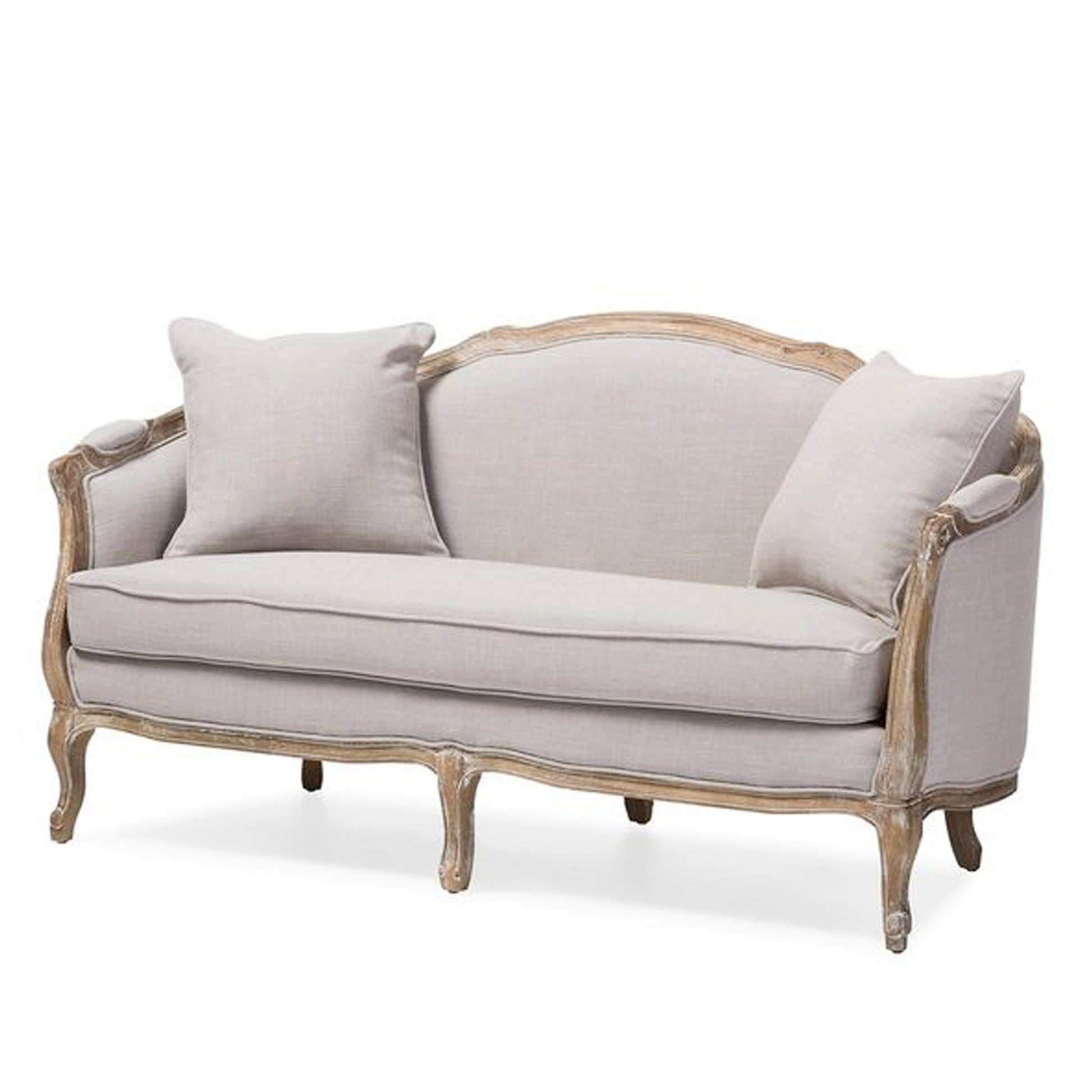 Syd Classic Gray Fabric Upholstered Sofa - IONS DESIGN | Dubai | UAE 