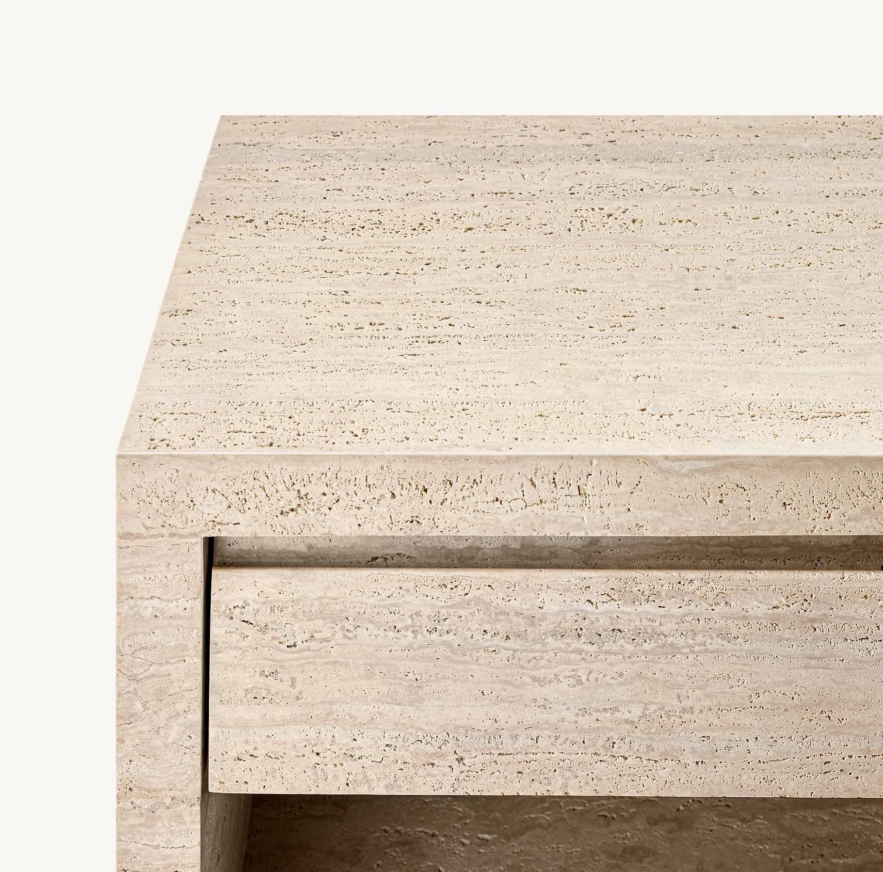 Travertine Bedside Table | IONS DESIGN | Dubai | UAE