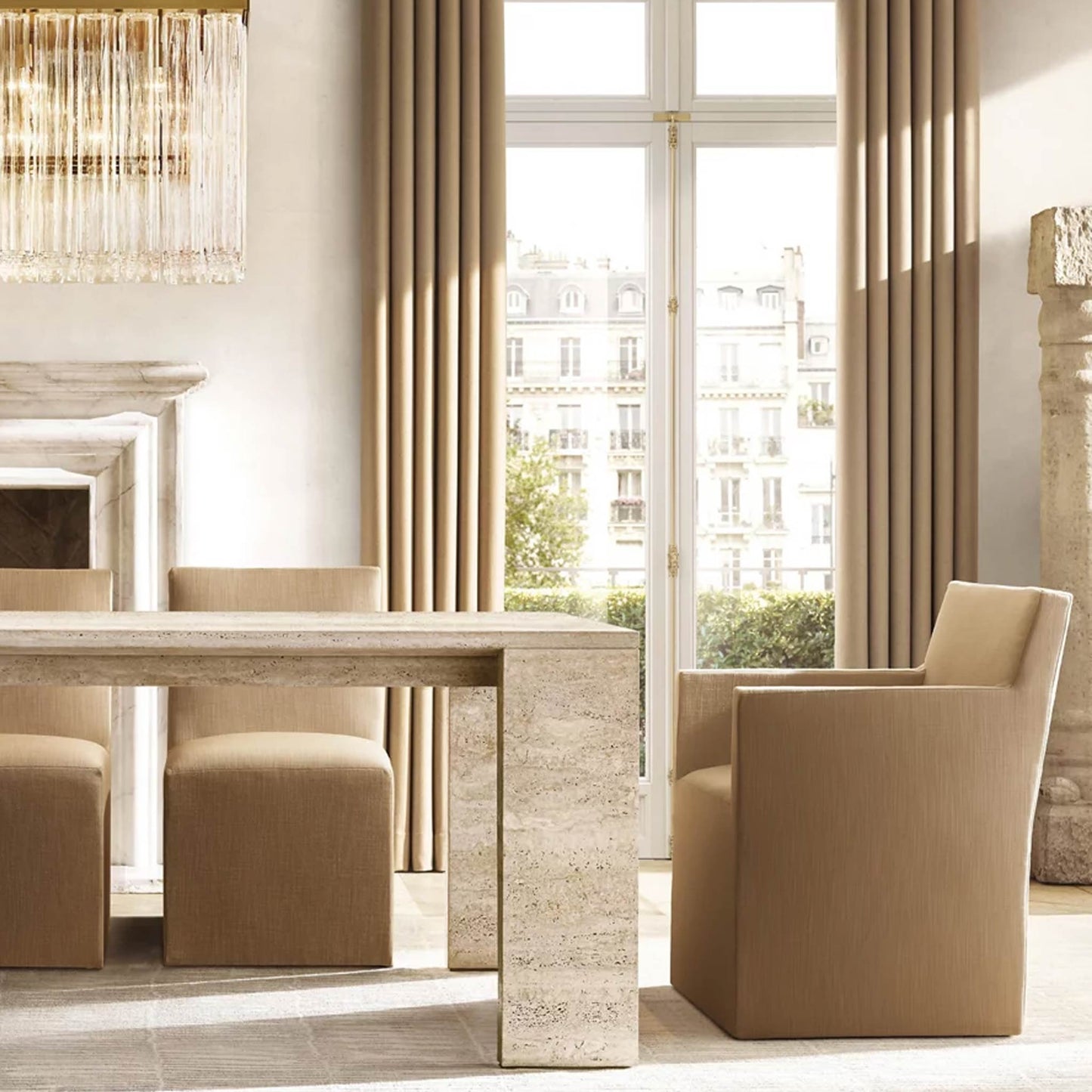 Travertine Dining Table | Dubai | UAE | IONS DESIGN