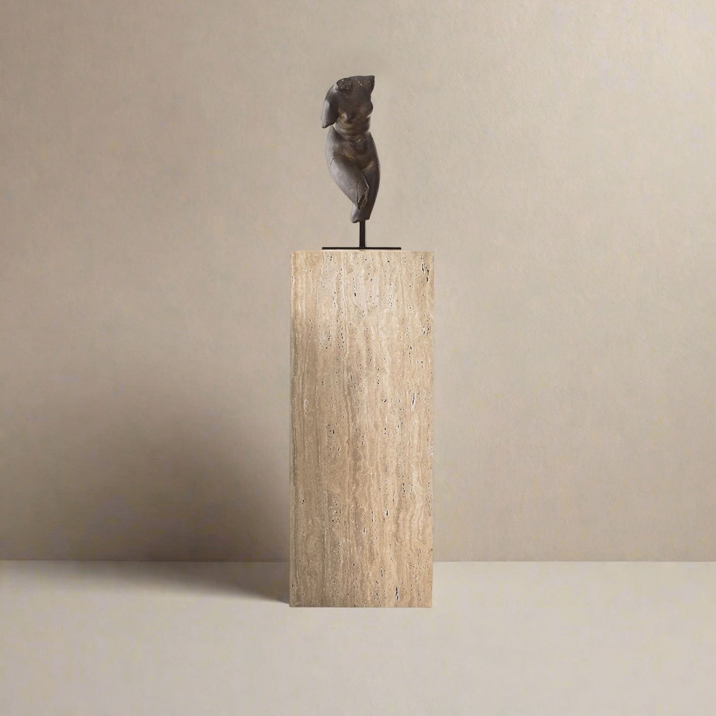 Travertine Plinth  | IONS DESIGN | RH | Dubai | UAE
