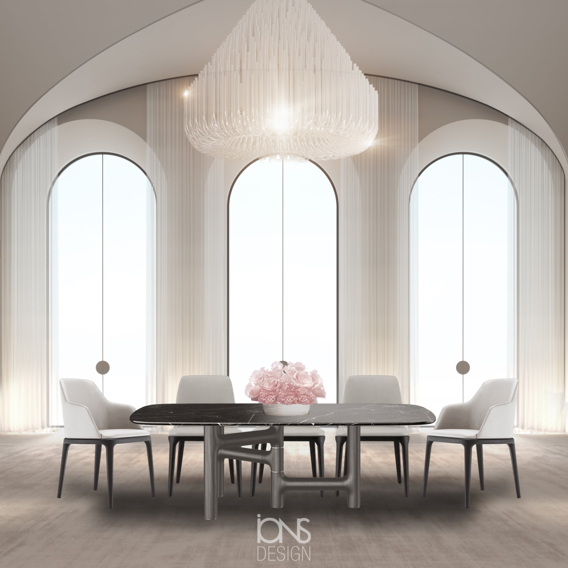 Una Marble Dining Table - IONS DESIGN