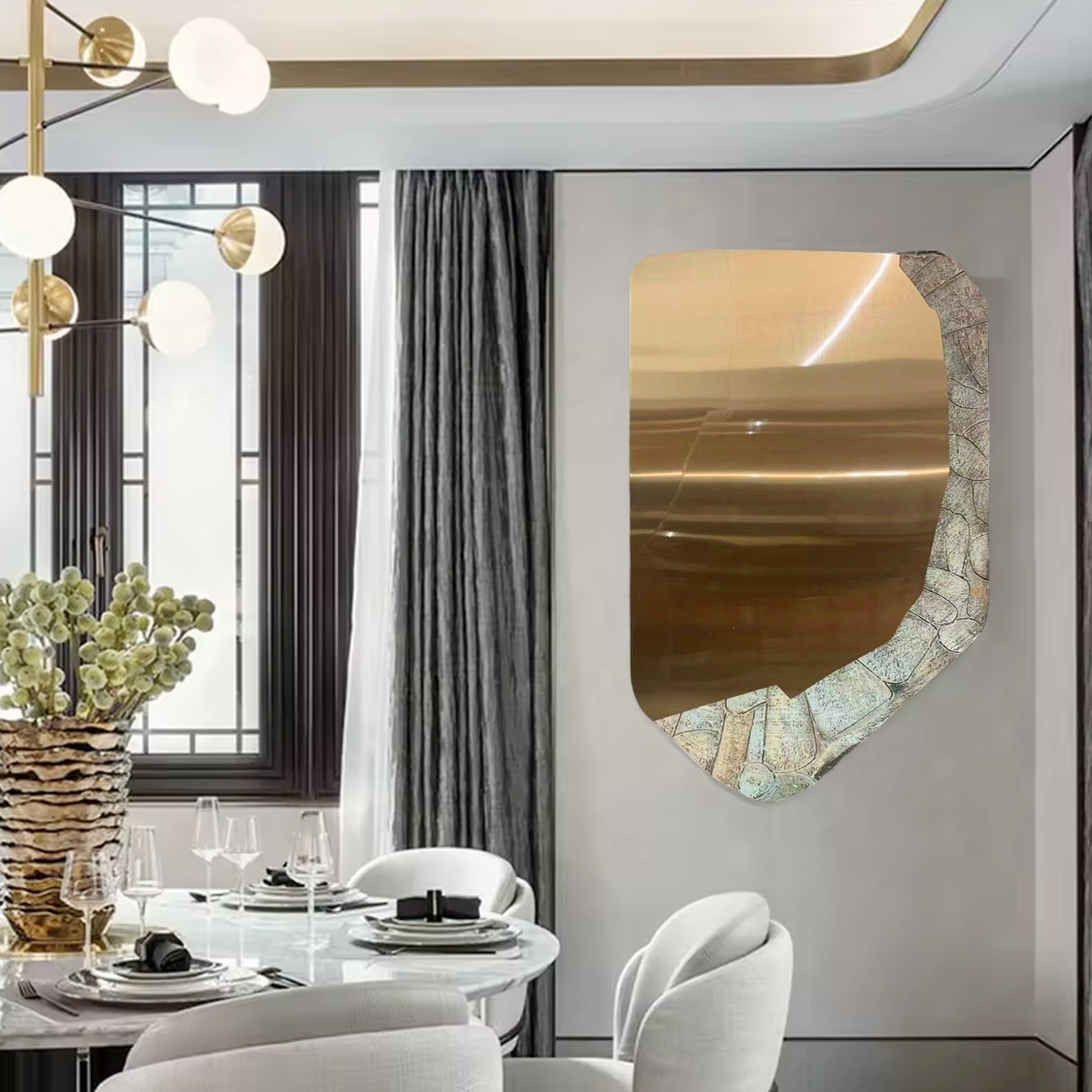 Van Bronze  Wall Mirror - IONS DESIGN | Dubai | UAE 