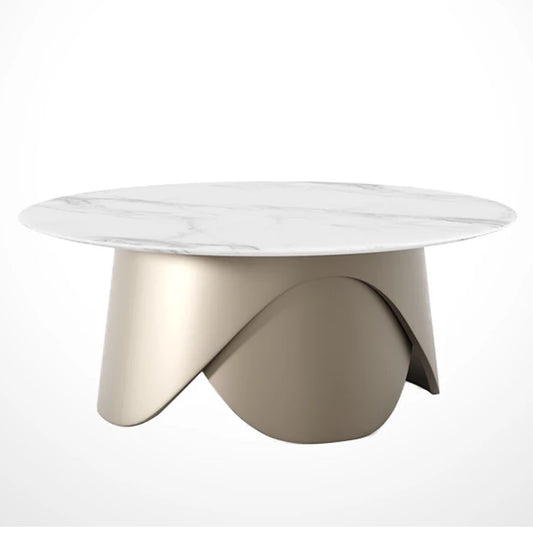 Ver Coffee Table White Marble Top