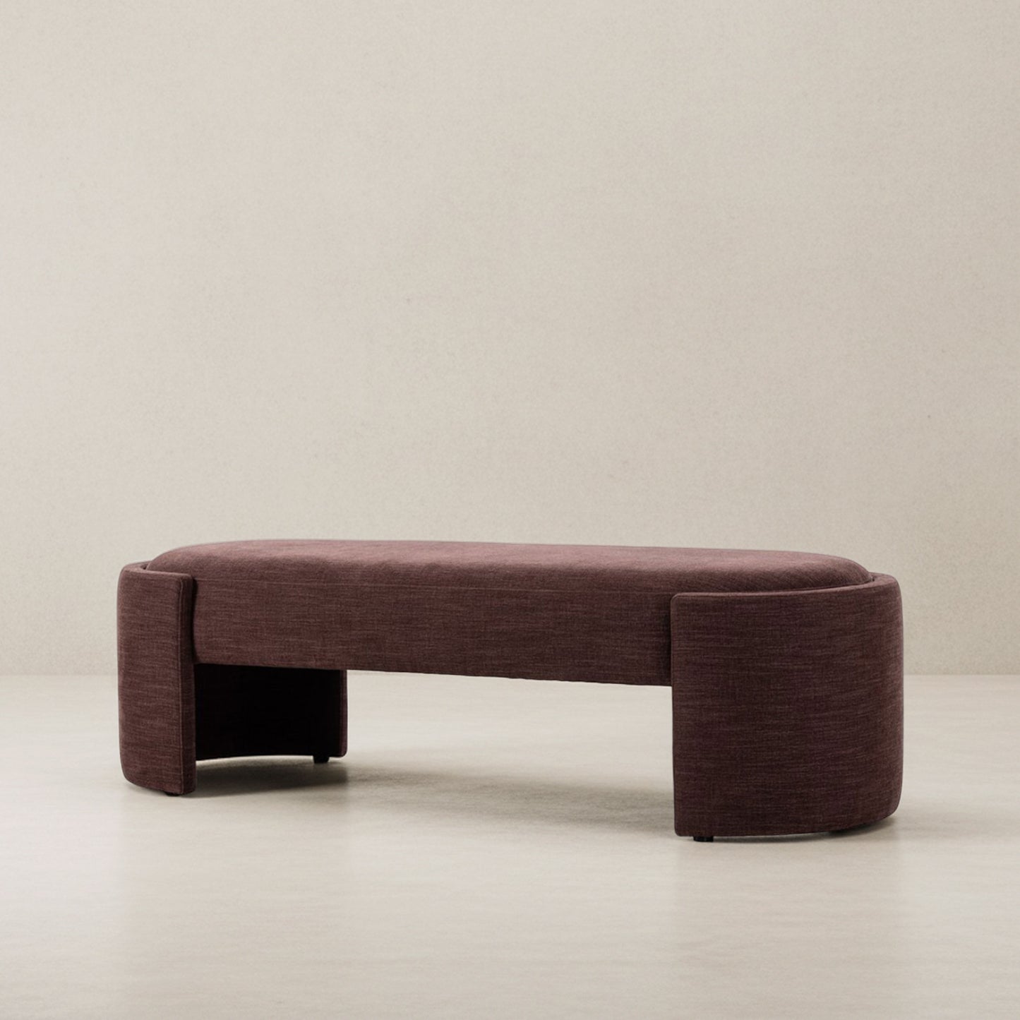Vis Oval Upholstered Bench  | IONS DESIGN | Dubai | UAE