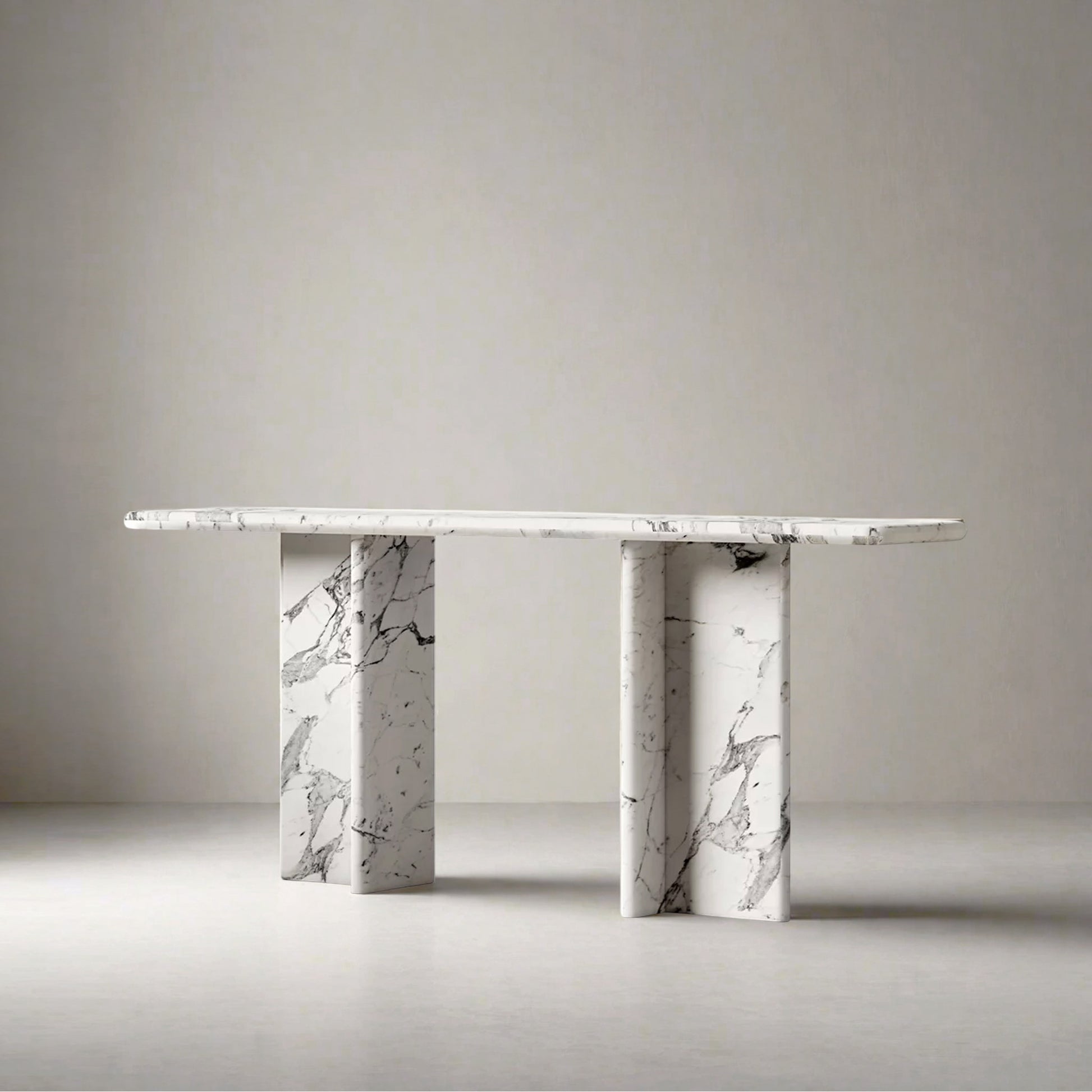 White Console Table  | IONS DESIGN | RH | Dubai | UAE