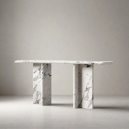White Console Table  | IONS DESIGN | RH | Dubai | UAE