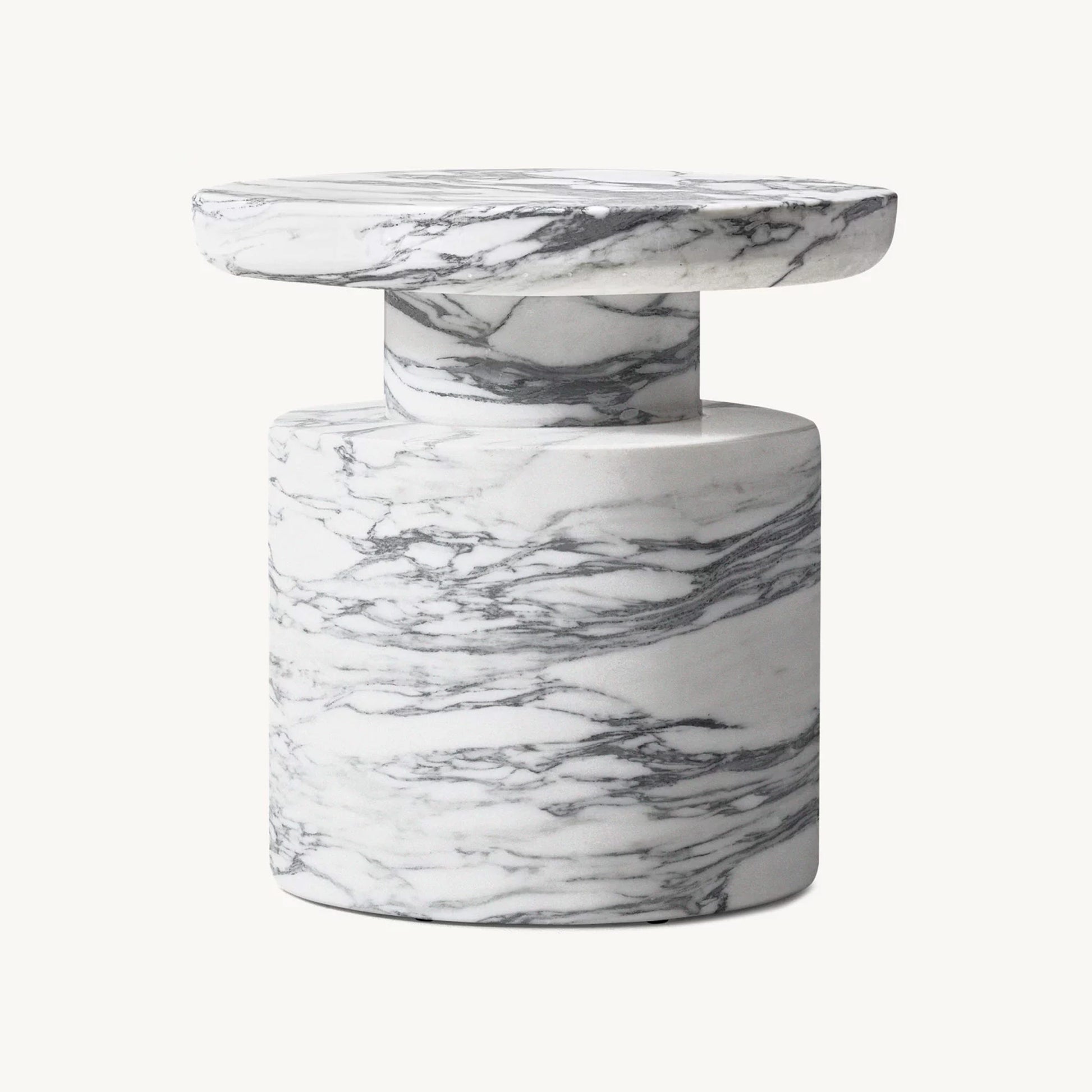 White Marble Bedside Table | IONS DESIGN | RH | Dubai | UAE