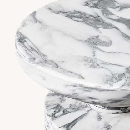 White Marble Bedside Table | IONS DESIGN | RH | Dubai | UAE