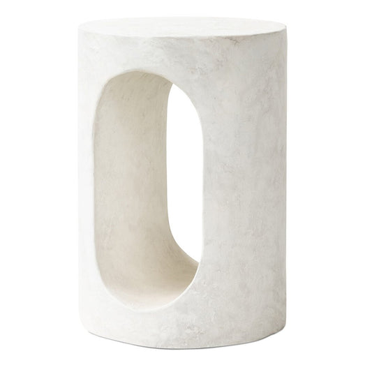 Zam End Table - White Concrete - IONS DESIGN