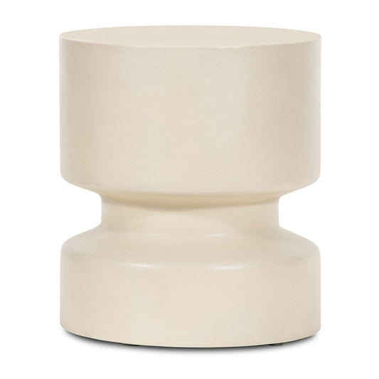 Ace Round Side Table in White Concrete | IONS DEIGN | Dubai | UAE